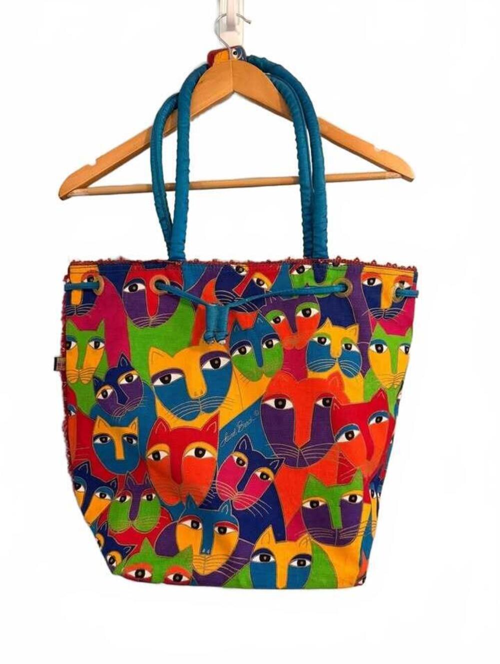 Laurel Burch Canvas Cat Tote Bag